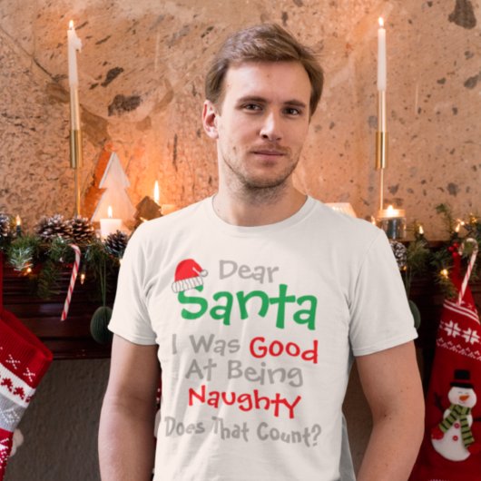 Beste kerstman, goed in nicht kerstfeest zijn t-shirt