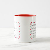 Beste Kerstman Grappig Festief Kerstfeest  Tweekleurige Koffiemok (Center)