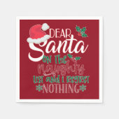 Beste Kerstman Grappig Kerstservet Servet (Voorkant)