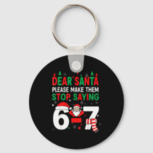 Beste Kerstman, Grappige 67 Zes Zeven Kerstmis 6-7 Sleutelhanger
