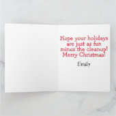 Beste Kerstman Grappige gezegden Kerstmis Cat Tree Kaart (Binnen)