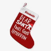 Beste Kerstman Grappige Kerstkousen Kleine Kerstsok (Voorkant (Hangend))