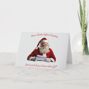 Beste Kerstman... Grappige Kerstman, Kerstvakantie Feestdagen Kaart