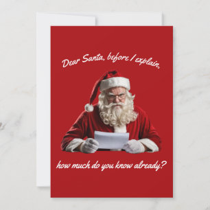 Beste Kerstman... Grappige Kerstman, Kerstvakantie Feestdagenkaart