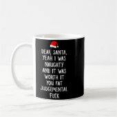 Beste Kerstman Grappige Ongeschikte Kerst Koffiemok (Links)