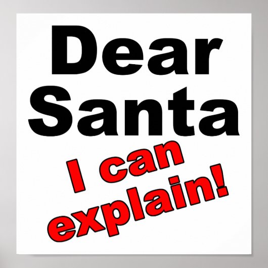 Beste Kerstman Grappige Poster (Voorkant)