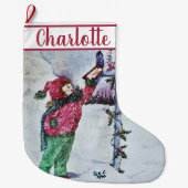 Beste kerstman grote kerstsok (Voorkant)