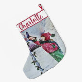 Beste kerstman grote kerstsok (Achterkant (Hangend))