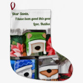 Beste kerstman grote kerstsok (Voorkant)