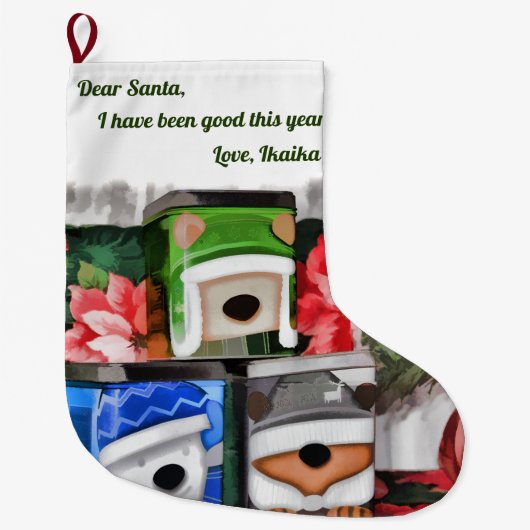 Beste kerstman grote kerstsok (Voorkant)