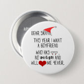 Beste Kerstman... - grote knop Ronde Button 7,6 Cm (Voorkant /achterkant)