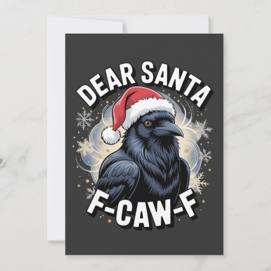 Beste Kerstman H-hé-hé Grappige Kerst-Ravijn Kaart (Voorkant)