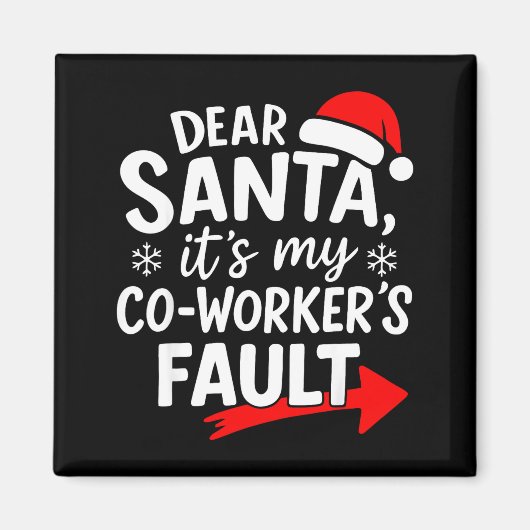 Beste Kerstman Het is de schuld van mijn collega d Magneet (Voorkant)