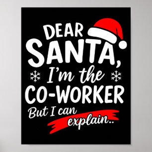Beste Kerstman Het Is De Schuld Van Mijn Collega D Poster