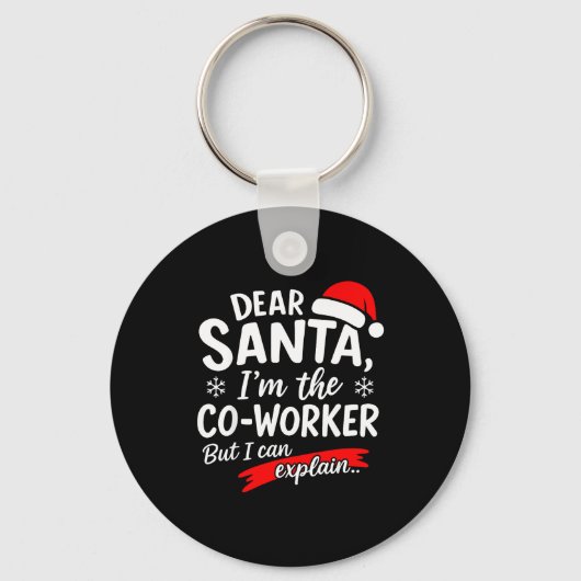 Beste Kerstman Het Is De Schuld Van Mijn Collega D Sleutelhanger (Voorkant)