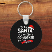 Beste Kerstman Het Is De Schuld Van Mijn Collega D Sleutelhanger (Voorkant)