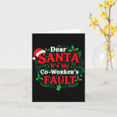 Beste Kerstman Het is de schuld van mijn collega G Kaart (Gele Bloem)
