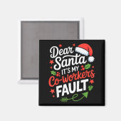 Beste Kerstman Het is de schuld van mijn collega's Magneet (Voorkant / Achterkant)