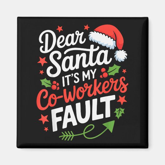 Beste Kerstman Het is de schuld van mijn collega's Magneet (Voorkant)