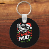 Beste Kerstman Het Is De Schuld Van Mijn Collega's Sleutelhanger (Voorkant)