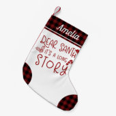 Beste Kerstman, Het is een lang verhaal Grappige b Kleine Kerstsok (Voorkant (Hangend))