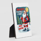Beste kerstman het is eigenlijk een grappig verhaa fotoplaat (Zijkant)