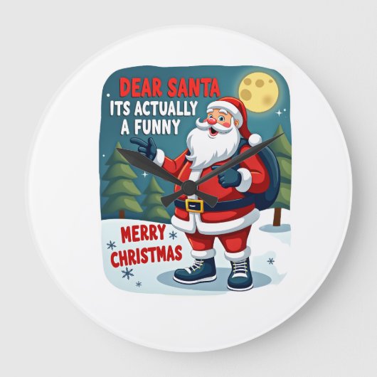 Beste kerstman het is eigenlijk een grappig verhaa grote klok (Voorkant)