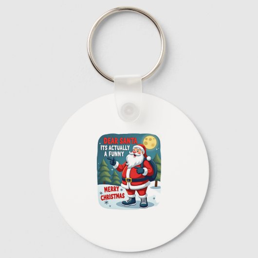 Beste kerstman het is eigenlijk een grappig verhaa sleutelhanger (Voorkant)