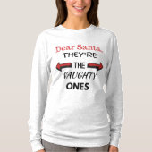 Beste kerstman, het Shirt van de Naughty Ees. (Voorkant)