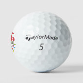 Beste Kerstman Het Was De Hond Grappig Golfballen (Logo)