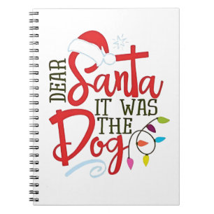 Beste Kerstman Het Was De Hond Grappig Notitieboek