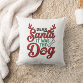Beste Kerstman Het Was De Hond Kerstshirt Ontwerp_ Kussen (Deken)