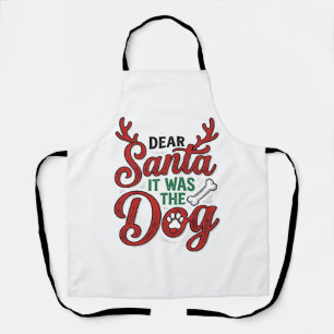Beste Kerstman Het Was De Hond Kerstshirt Ontwerp_ Schort