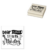 Beste kerstman, het was de hond rubberstempel (Gestempeld)