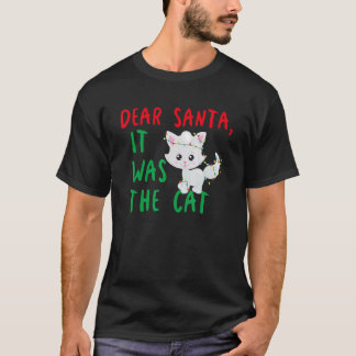 Beste Kerstman Het was de Kat Grappig Kerstvakanti T-shirt