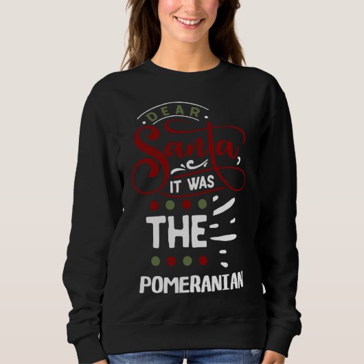 Beste kerstman, het was de pommerse kerstcadeau trui (Voorkant)