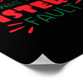 Beste kerstman, het was de schuld van mijn zus. poster (Hoek)