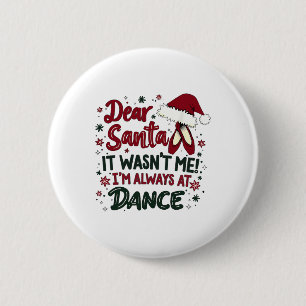 Beste Kerstman Het Was Ik Niet Ik Ben Altijd Op Da Ronde Button 5,7 Cm