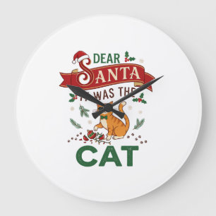 Beste Kerstman Het Was Kat Oranje Kerst Ornament Grote Klok