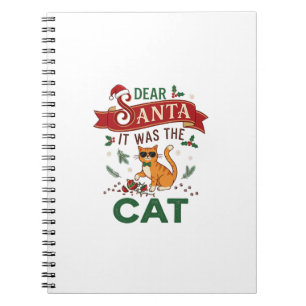 Beste Kerstman Het Was Kat Oranje Kerst Ornament Notitieboek