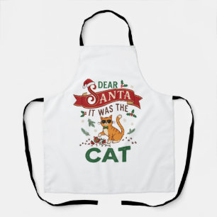 Beste Kerstman Het Was Kat Oranje Kerst Ornament Schort