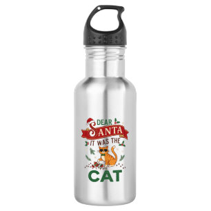 Beste Kerstman Het Was Kat Oranje Kerst Ornament Waterfles