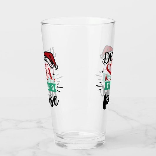 Beste kerstman, het was maar een fase | Kerstgeld Glas (Links)