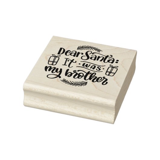 Beste Kerstman, het was mijn broer Rubberstempel (Stempel)