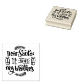 Beste Kerstman, het was mijn broer Rubberstempel (Gestempeld)