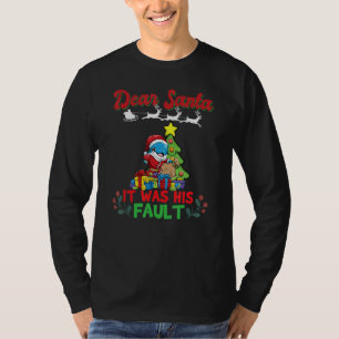 Beste Kerstman Het Was Zijn Schuld Broers en Zuste T-shirt