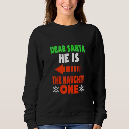 Beste kerstman, hij is een grappige koppel-chr. trui (Voorkant)