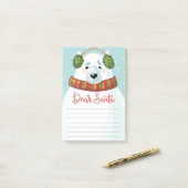 Beste Kerstman Ijsbeer Post-It Notities Post-it® Notes (Op bureau)