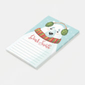 Beste Kerstman Ijsbeer Post-It Notities Post-it® Notes (Schuin)