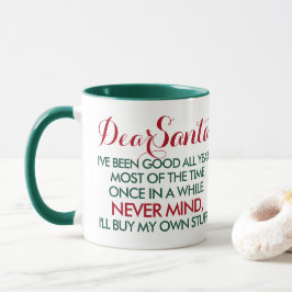Beste kerstman, ik ben al het jaar goed in Typogra Mok